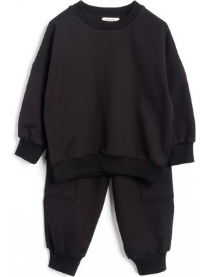 Vauva Ikili Takım Kız Erkek Çocuk Unisex Ikili Sade Takım