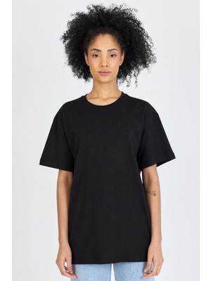 Yakamor Unısex Oversıze Sıfır Yaka Tshırt