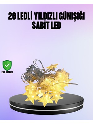 Genel Tedarik 5 Metre Yıldız Şeklinde LED Şerit Işık Sabit Beyaz Aydınlatma - EMTHBA8593-5286