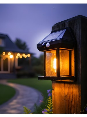 Kendal KBA742 – Sensörlü Solar Duvar Armatürü (5W | IP65)