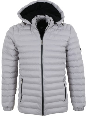 Modarar Erkek Şişme Mont Dar Kesim Taş Rengi RAR01367