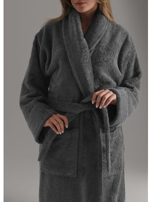 Bukle Bornoz, Şal Yaka Bornoz ,%100 Pamuklu Kadın / Erkek Unisex Bornoz