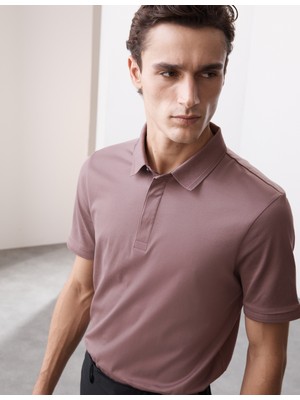 Marks & Spencer Saf Pamuklu Kısa Kollu Polo Yaka T-Shirt