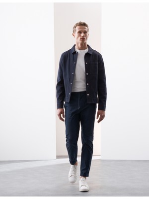 Marks & Spencer Lightweight Tapered Fit Lastikli Bel Pantolon