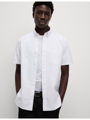 Marks & Spencer Ultimate Saf Pamuklu Oxford Gömlek