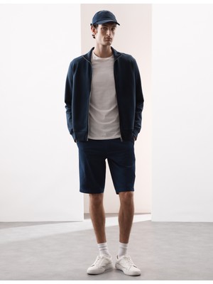 Marks & Spencer Pamuk Karışımlı Regular Fit Lightweight Chino Şort