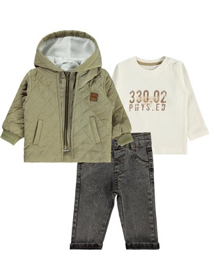 Concept Montlu 4'lü 6-18 Ay Takım - Haki 9-12 Ay