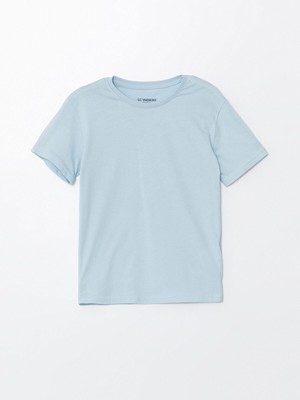 Lc Waikiki Yeni Sezon Bisiklet Yaka Basic Kısa Kollu Erkek Çocuk Tişört