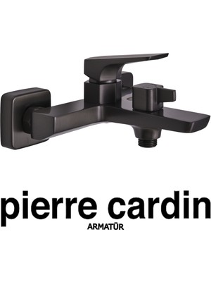 Pierre Cardin Molt Gun Metal Banyo Armatürü – Modern Su Tasarruflu Banyo Bataryası