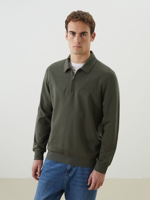 Lc Waikiki Yeni Sezon Polo Yaka Uzun Kollu Erkek Sweatshirt