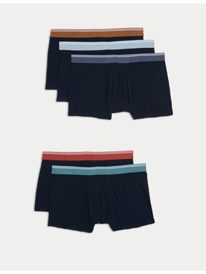 Marks & Spencer 5'li Pamuklu Cool & Fresh™ Hipster Boxer