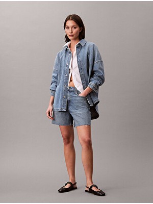 Calvin Klein Kadın Denim Boyfriend Gömlek