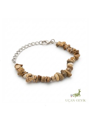 Jasper Kırıktaş Doğal Taş Bileklik – Topraklayıcı Enerji Taşı, Denge ve Koruma, El Yapımı Unisex Takı