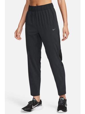 Nike Dri Fit Fast Mid Rise 7/8 Length Running Pant Kadın Reflektörlü Koşu Antrenman Eşofman Altı Açık Siyah