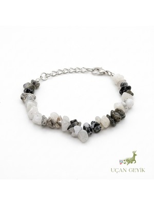 Havlit Doğal Taş Halhal – El Yapımı, Negatif Enerji Önleyici, Huzur ve Denge Taşı