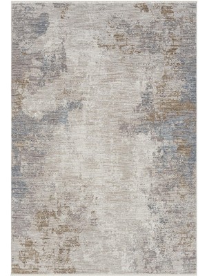 Türkeri Halı Peru Azure Bej–mavi Modern Eskitme Halı – Antialerjik