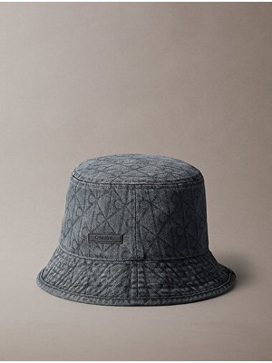 Calvin Klein Kadın Denim Emblem Bucket Şapka