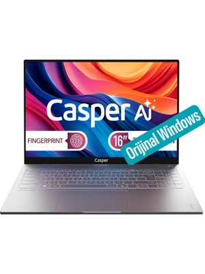 Casper Nirvana S100 Intel Core Ultra 7 255H 16GB DDR5 1TB SSD Windows 11 Pro 16" S100.255H-BF00R-G-F