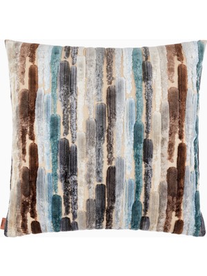 Missoni Cometa Jakarlı Dekoratif Yastık Brown Multicolor Italyantasarımı