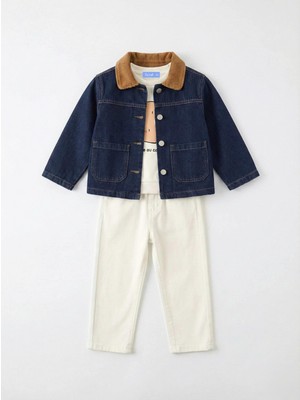 Krem Pantolon Yakalı Ceket Takım