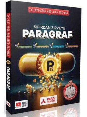 Paraf Akademi P12 Sıfırdan Zirveye Paragraf Soru Bankası
