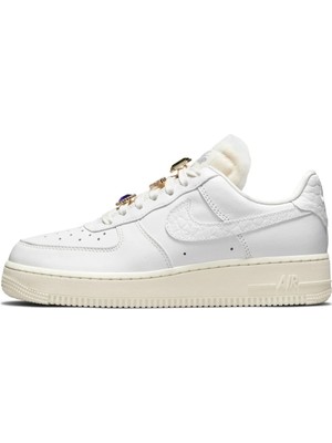 Nike Air Force 1 Low Premium'jevels'leather Womens Sneaker Hakiki Deri Kadın Günlük Spor Ayakkabı Beyaz