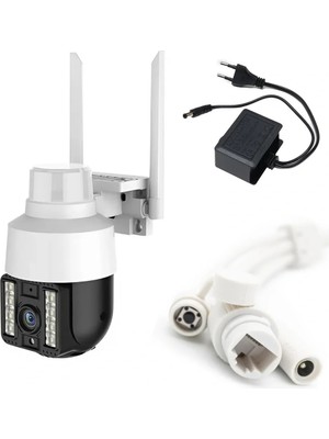 Go İthalat INT-CMR21 SD-kart destekli Hareketli Sesli Gece Renkli PTZ Akıllı Wifi Güvenlik Kamerası (5381)