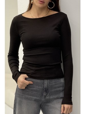 Pepicino Acı Kahve Geniş Yaka Bluz 16483