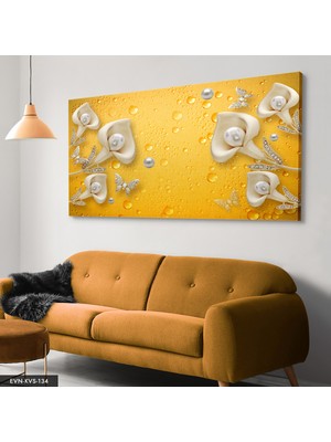Evine Moda Incili Tek Parça Kanvas Canvas Tablo Tablo