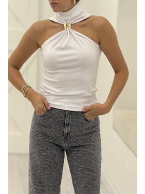 Pepicino Beyaz Tokalı Bluz 251009