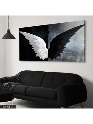 Evine Moda Melek Kanadı Tek Parça Kanvas Canvas Tablo Tablo