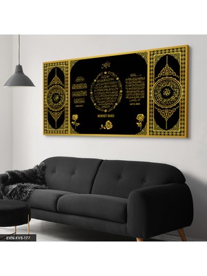 Evine Moda Dualar Tek Parça Kanvas Canvas Tablo Tablo