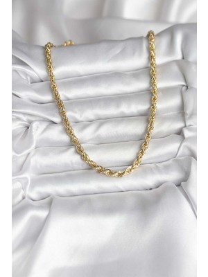 14K Gold Renk Kaplama Burgu Model cm Kadın Kolye EB-53-VICE/(1395) 4891