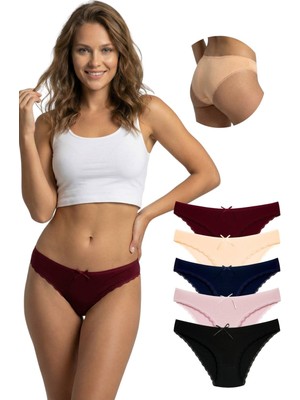 New Lilla 1101 Bikini Kadın T. Dantelli Külot Paketi