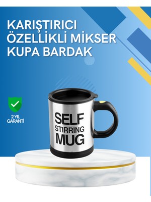 Sb Shopping Çift Katmanlı Termos Özellikli Karıştırma Motorlu Kupa