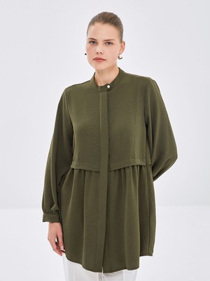 Lc Waikiki Yeni Sezon Kadın Hakim Yaka Düz Gömlek Tunik