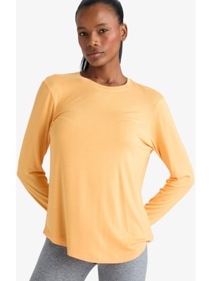 DeFacto Standart Fit Bisiklet Yaka Sporcu Uzun Kollu Tişört G3779AX25SP