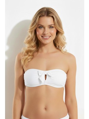 Ayyıldız 63547 Beyaz Toparlayıcı Bikini Üstü