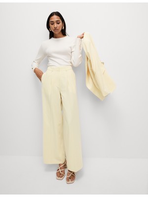 Marks & Spencer Wide Leg Dokuma Pantolon