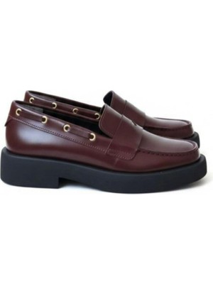 Emienza Alvi Vegan Deri Kapsül ve Bant Detaylı Bayan Loafer