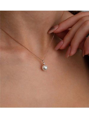 By More 925 Ayar Gümüş Küre Inci Kolye