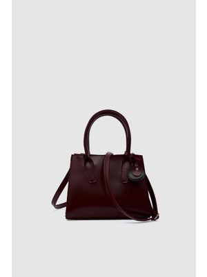 Shule Bags Pina Çok Gözlü El ve Çapraz Çanta Bordo