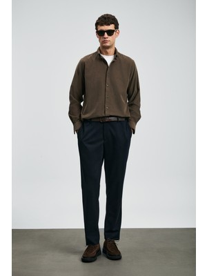 Lufian Erkek Copernı Smart Slim Fit Chino Pantolon 112190339 Lacivert