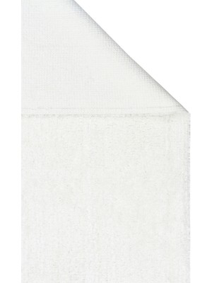 Akbel Halı Cotton Boon CBN Plain Beyaz - Yıkanabilir Kaymaz Naturel Pamuk Bebek Halısı