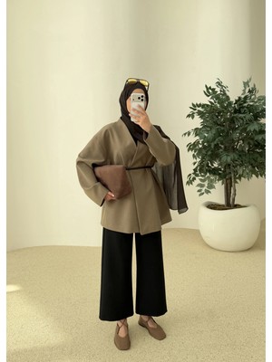 Moda Aksa 7673 Poleviskon Ceket Vizon