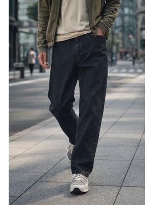Rafaelli Gentleman Erkek Baggy Fit Geniş Paça Denim Kot Pantolon