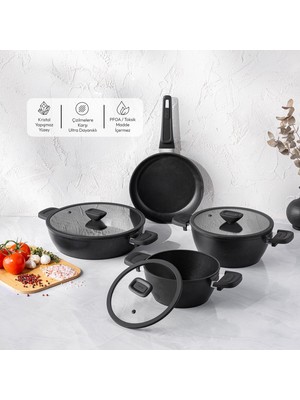 Emsan Diamente 7 Parça Tencere Seti