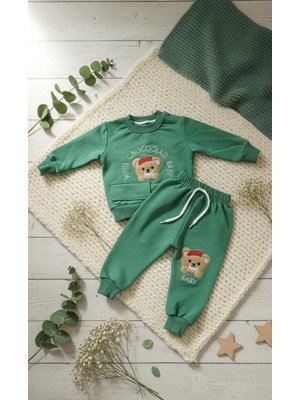 Erkek Çocuk Eşofman Takımı Baby Bear Yeşil
