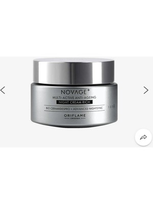 Oriflame Novage+ Multi-Active Yaşlanma Karşıtı Gece Kremi Rich