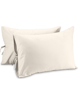 Sabia Soft Touch %100 Pamuk 50X70 cm Bağcıklı Yastık Kılıfı Seti